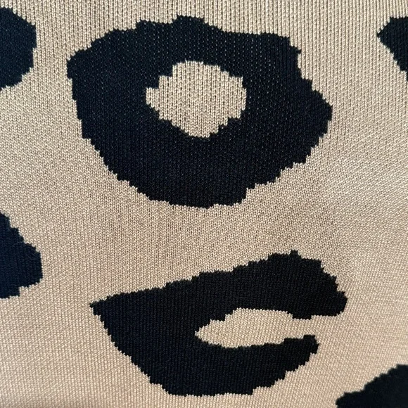 NWT Magaschoni Camel and Black Leopard Print Long Cardigan - Picture 3 of 5